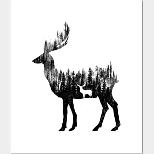 Nature Deer Posters and Art